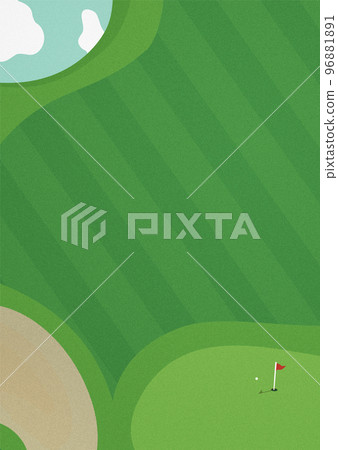 高爾夫背景的插圖素材 高爾夫背景的插圖素材 96881891