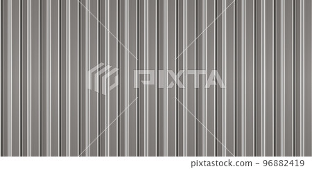 Silver corrugated iron sheets seamless pattern of fence or warehouse wall 96882419