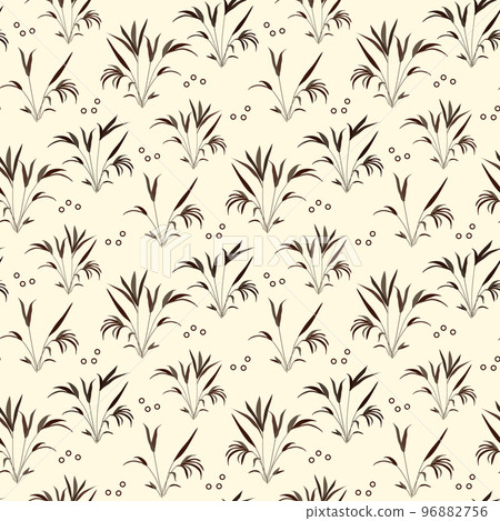 Vector Seamless Pattern Plant Green Natural Botany Vector Seamless Pattern Plant Green Natural Botany 96882756