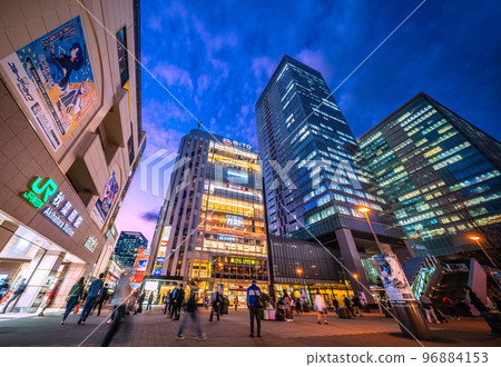 Tokyo cityscape in Japan View of Akihabara Station and office buildings in front of the station = November 16 96884153