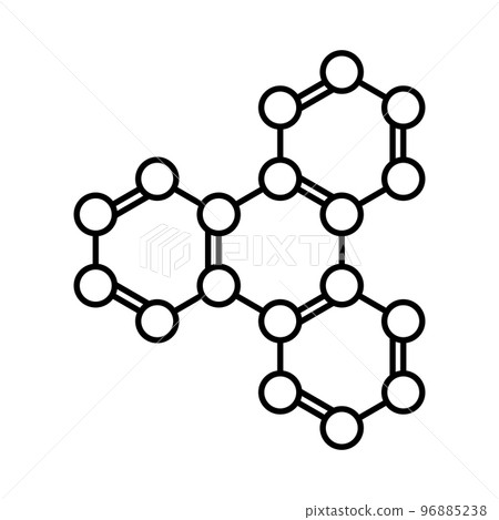 Abstract molecule icon. Symbol of chemistry, science, laboratory, education or biochemistry. Vector illustration 96885238