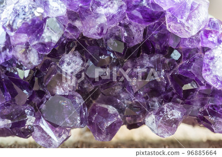 A Purple Amethyst Quartz Crystal Druzy Background 96885664