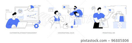 Selling strategy abstract concept vector illustrations. Selling strategy abstract concept vector illustrations. 96885806