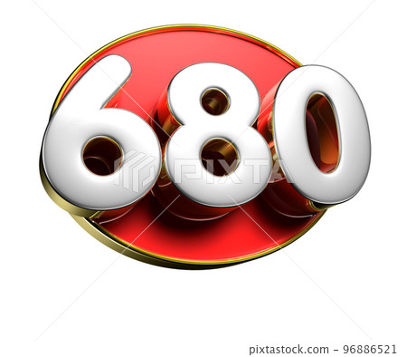 680 gold rim 3D. 96886521