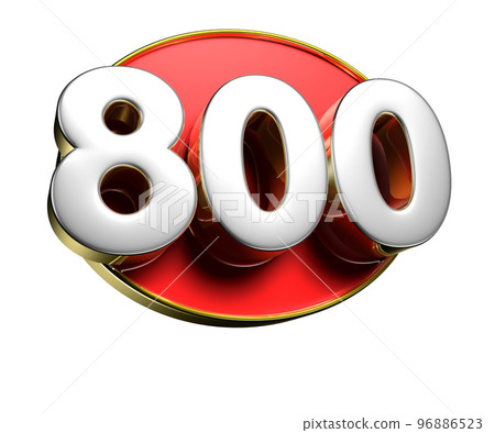 800 gold rim 3D. 800 gold rim 3D. 96886523