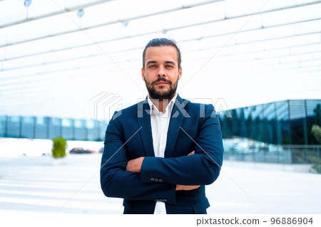 Handsome confidence hispanic businessman Handsome confidence hispanic businessman 96886904