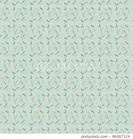 Seamless easter pattern with watercolor pink tulips is perfect for the design of paper, fabrics, packaging, souvenirs, textiles, gifts elements for decoration and design of printing, greeting cards. 96887124