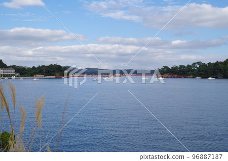 View of Matsushima Bay from Oshima Island View of Matsushima Bay from Oshima Island 96887187