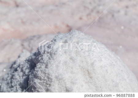 Pink salt bunch close-up background Spa ingredient Pink salt bunch close-up background Spa ingredient 96887888