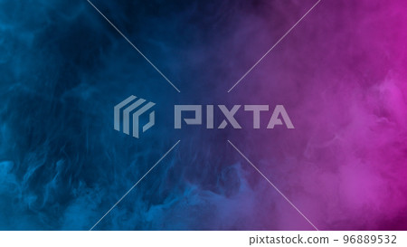 Neon atmospheric smoke, abstract background, close-up. 96889532