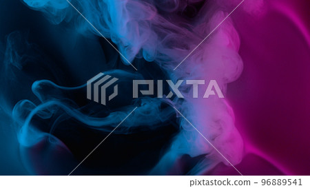 Neon atmospheric smoke, abstract background, close-up. 96889541
