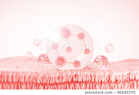 Cosmetics Essence molecule, collagen, Vitamin or Serum drop water for moisturizer. Liquid molecule chemical structure on water background. Cosmetics power treatment. Natural product. 3d rendering. Cosmetics Essence molecule, collagen, Vitamin or Serum drop water for moisturizer. Liquid molecule chemical structure on water background. Cosmetics power treatment. Natural product. 3d rendering. 96889705