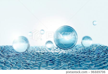 Cosmetics Essence molecule, collagen, Vitamin or Serum drop water for moisturizer. Liquid molecule chemical structure on water background. Cosmetics power treatment. Natural product. 3d rendering. Cosmetics Essence molecule, collagen, Vitamin or Serum drop water for moisturizer. Liquid molecule chemical structure on water background. Cosmetics power treatment. Natural product. 3d rendering. 96889706