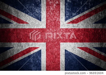 Closeup of grunge Great Britan flag. 96891604