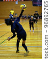 Dodgeball tournament, anyway the ball is fast. 96892765