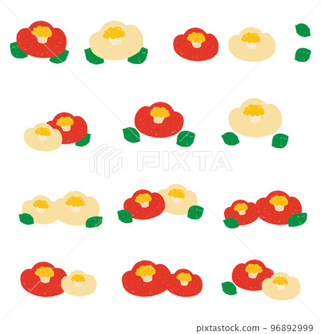 手繪山茶花卡通套 96892999