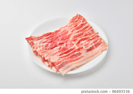 Sliced pork belly Sliced pork belly 96893536