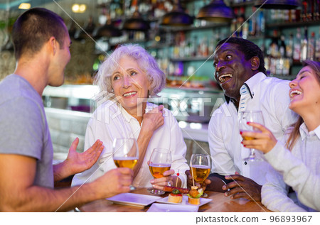 View on the happy diverse group laugh View on the happy diverse group laugh 96893967