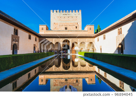 Spain Alhambra palace Arrayanes courtyard *partially soft focus 96894045