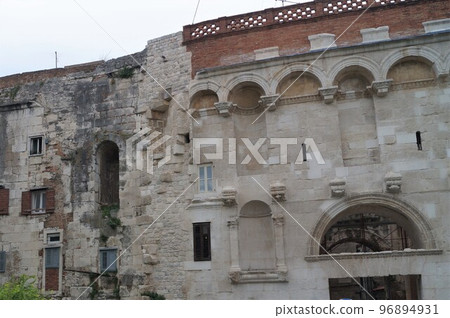 Croatia Split Diocletian's Palace Walls and Gold Gate Croatia Split Diocletian's Palace Walls and Gold Gate 96894931