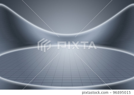 3D rendering silver-gray metal texture product display exhibition future technology space sense background 3D rendering silver-gray metal texture product display exhibition future technology space sense background 96895015