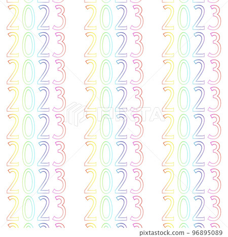 Pattern of 2023 new year 96895089