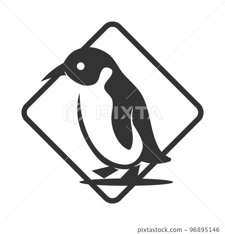 Penguin logo template Icon Illustration Brand Identity 96895146