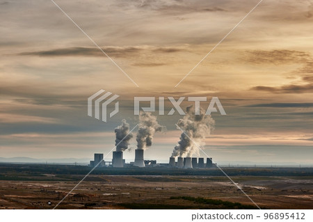 Power Plant Smoke 96895412