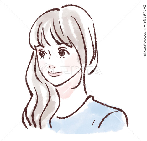 Female illustration material 96897542