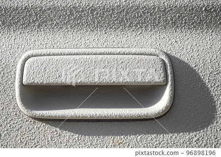 Car door handle coated with the highest strength two-component polymer paint used to protect the bodies of pickups, trucks, trailers 96898196