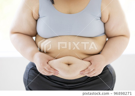 Fat lady's stomach 96898271