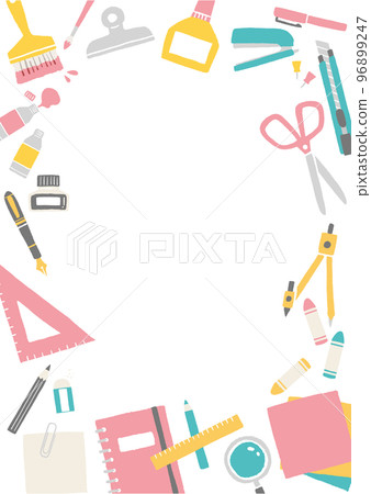 stationery illustration frame 96899247