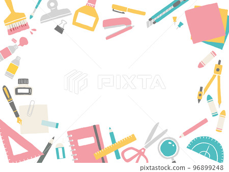 stationery illustration frame 96899248