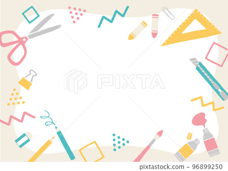 stationery illustration frame 96899250