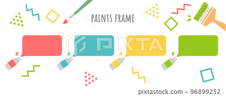 frame of paint illustration 96899252