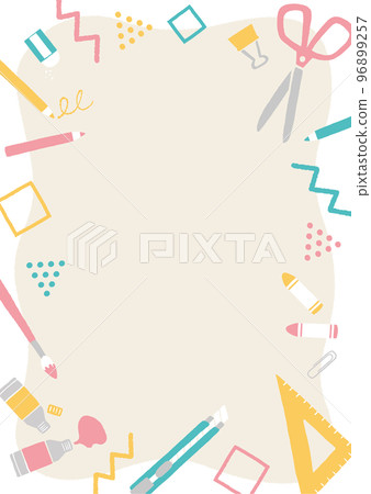 stationery illustration frame 96899257