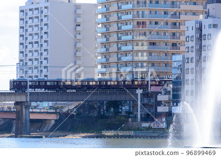 Hankyu Imazu Line Rail Bridge Hankyu Imazu Line Rail Bridge 96899469