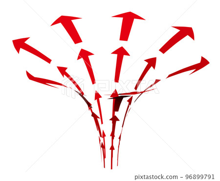 Rising red spiral arrow vector illustration Rising red spiral arrow vector illustration 96899791