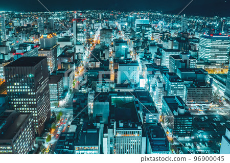 City night view of Sapporo, view from JR Tower 96900045