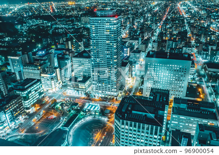 City night view of Sapporo, view from JR Tower 96900054