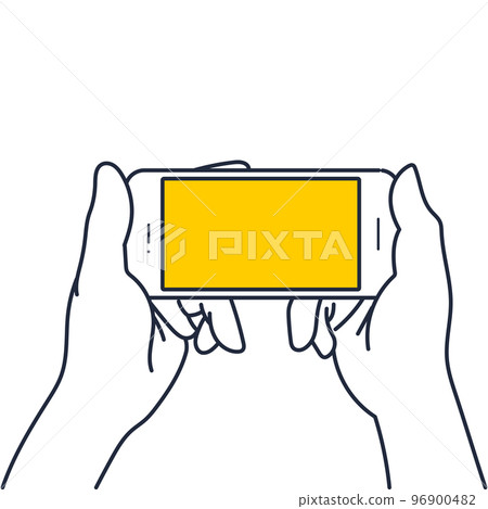 Smartphone game, social game, game app illustration material 96900482