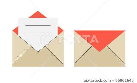 Two Envelopes Closed And Opened 96901643