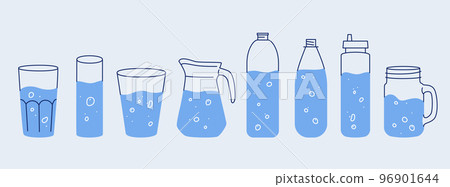 Different Containers With Water Different Containers With Water 96901644