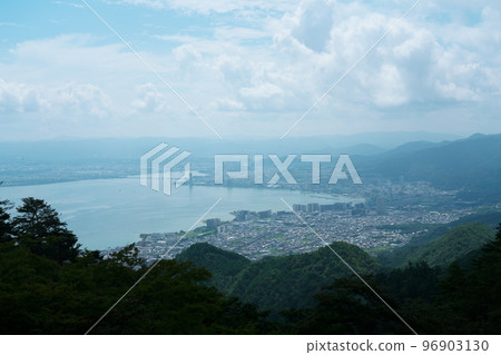 View of Otsu City seen from Cable Enryakuji Station 1 Otsu City, Shiga Prefecture View of Otsu City seen from Cable Enryakuji Station 1 Otsu City, Shiga Prefecture 96903130