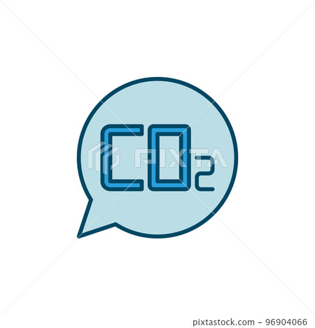 CO2 Speech Bubble vector Carbon Dioxide concept icon CO2 Speech Bubble vector Carbon Dioxide concept icon 96904066