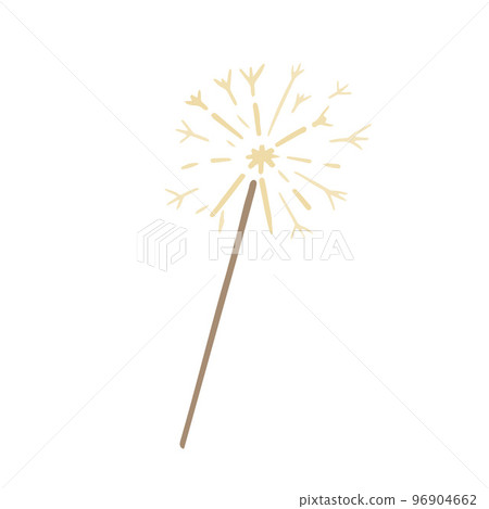 Hand drawn cute isolated clip art illustration of firework stick Hand drawn cute isolated clip art illustration of firework stick 96904662