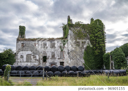 Deel castle, in Irish Caislean na Daoile, was built in the 16th century - County Mayo, Ireland 96905155