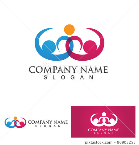 Family care friend care team logo Family care friend care team logo 96905255