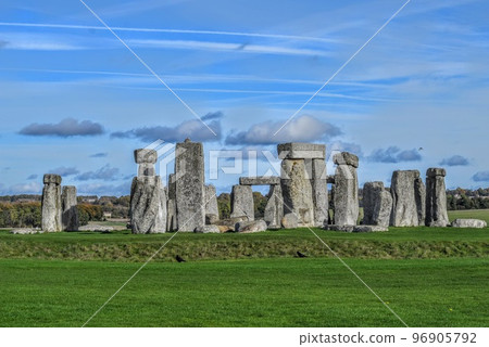 World Heritage Site Stonehenge England View, Summer 96905792