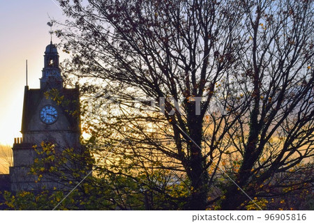 Amazing sunrise view in Stirling City, Scotland in Autumn 96905816